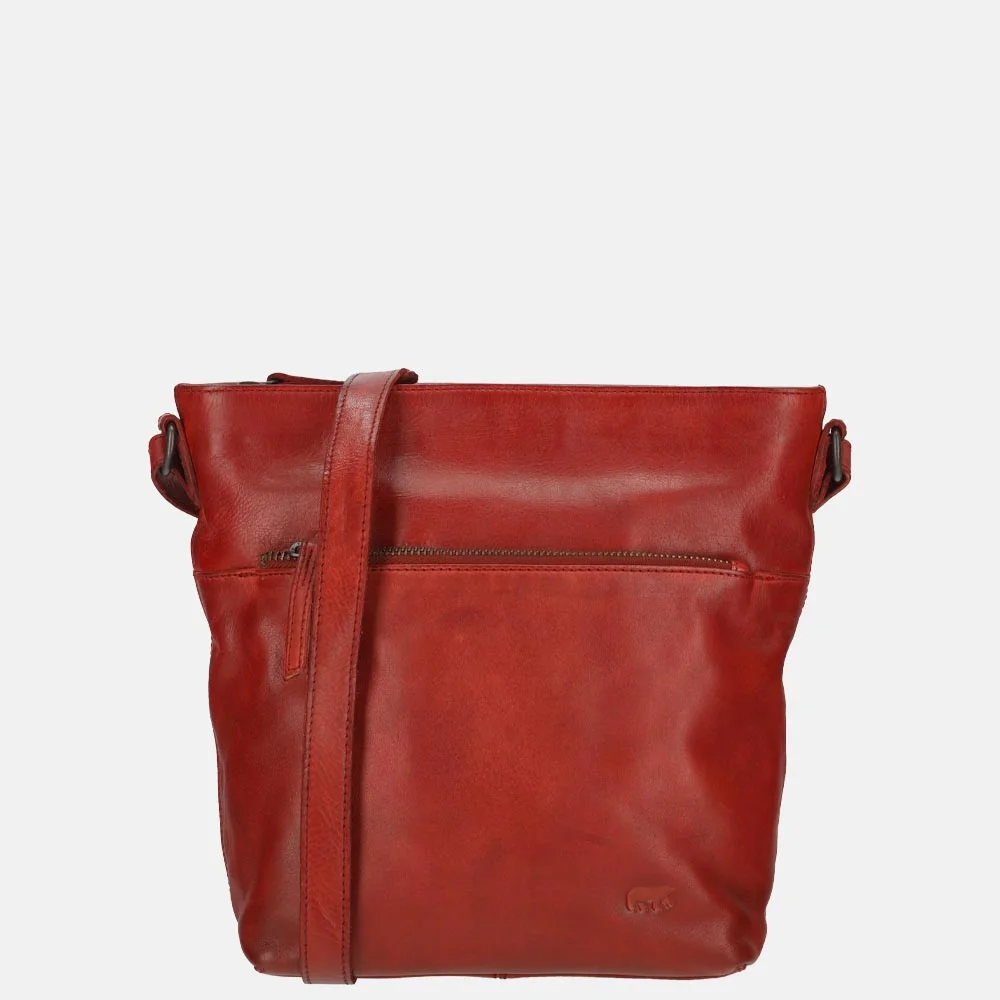 Bear Design crossbody tas rood